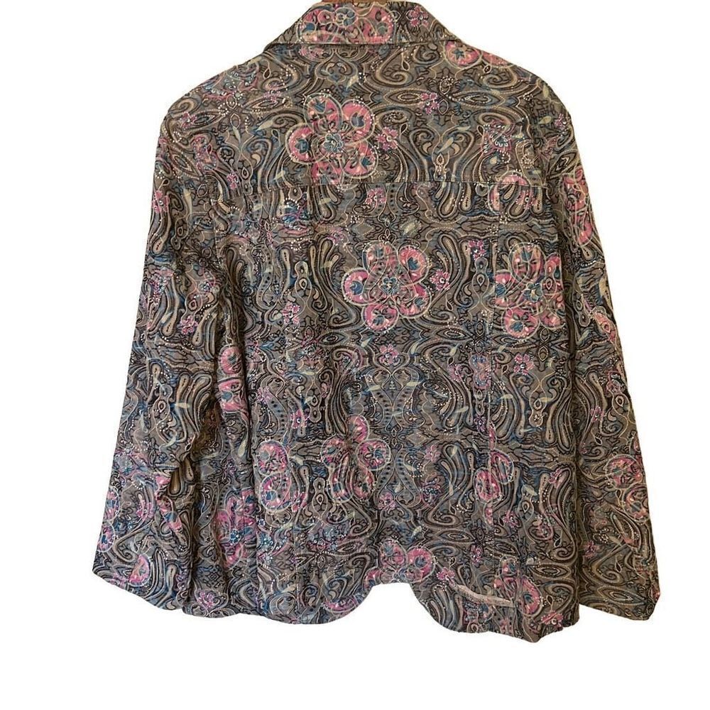 Analogy Woman Embroidered Lightweight Jacket - Picture 9 of 9